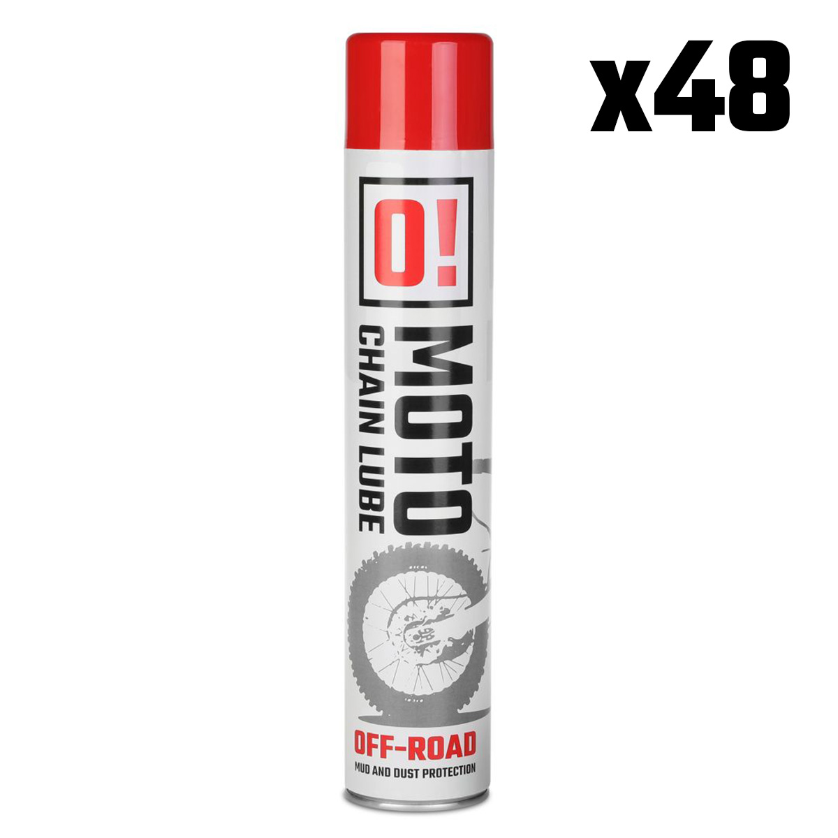 OMOTO sada 48 kus sprej mazivo do řetězu 750ML OFF ROAD O! mazivo na řetězy (O!MOTO) (OLE-023) (set 48 kus)